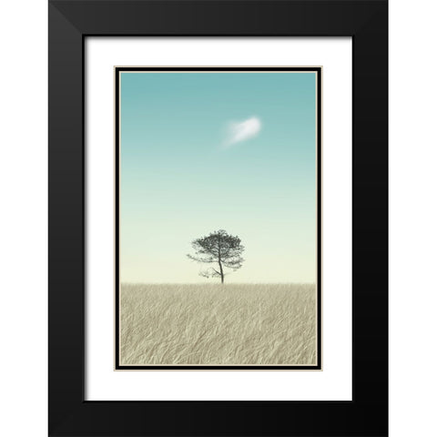 Lonely Black Modern Wood Framed Art Print with Double Matting by Heine, Ben