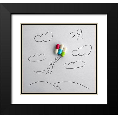 Medicines that save life Black Modern Wood Framed Art Print with Double Matting by Heine, Ben