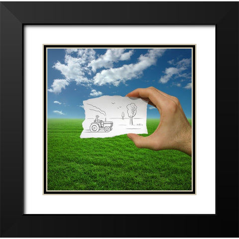 Pencil Vs Camera - 9 Black Modern Wood Framed Art Print with Double Matting by Heine, Ben