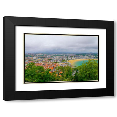 San Sebastian Black Modern Wood Framed Art Print with Double Matting by Heine, Ben