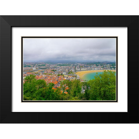 San Sebastian Black Modern Wood Framed Art Print with Double Matting by Heine, Ben
