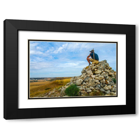 Santiago de Compostela pilgrimage - 83 Black Modern Wood Framed Art Print with Double Matting by Heine, Ben