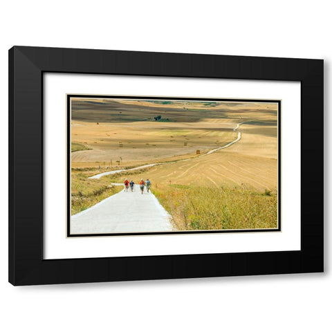 Santiago de Compostela pilgrimage - 156 Black Modern Wood Framed Art Print with Double Matting by Heine, Ben