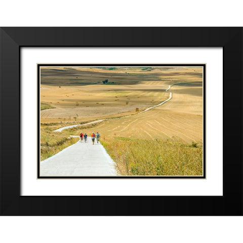 Santiago de Compostela pilgrimage - 156 Black Modern Wood Framed Art Print with Double Matting by Heine, Ben