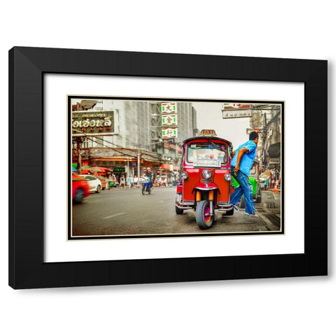 Thailand - 66 Black Modern Wood Framed Art Print with Double Matting by Heine, Ben