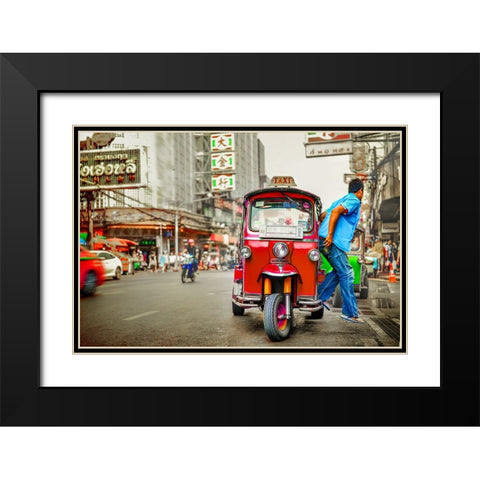 Thailand - 66 Black Modern Wood Framed Art Print with Double Matting by Heine, Ben