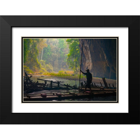 Thailand - 92 Black Modern Wood Framed Art Print with Double Matting by Heine, Ben