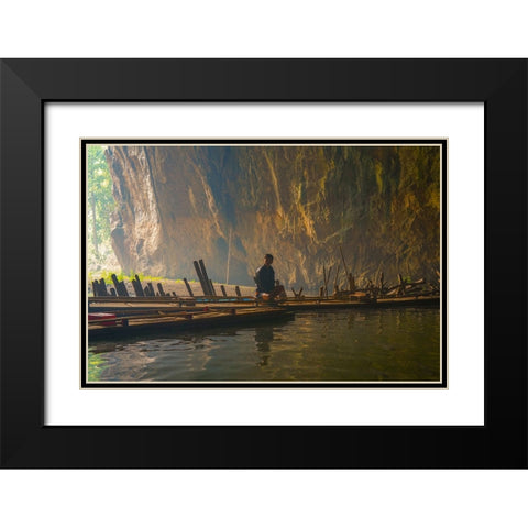 Thailand - 93 Black Modern Wood Framed Art Print with Double Matting by Heine, Ben
