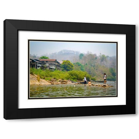 Thailand - 151 Black Modern Wood Framed Art Print with Double Matting by Heine, Ben