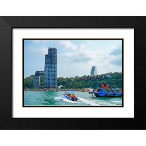 Thailand - 202 Black Modern Wood Framed Art Print with Double Matting by Heine, Ben