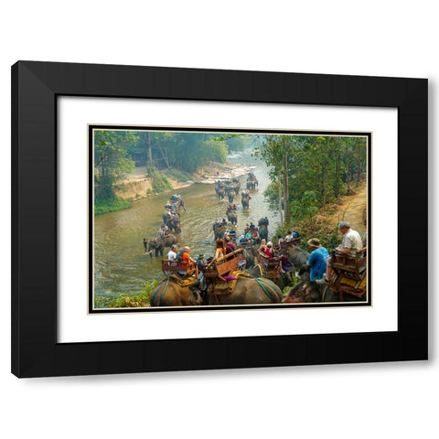Thailand - 321 Black Modern Wood Framed Art Print with Double Matting by Heine, Ben