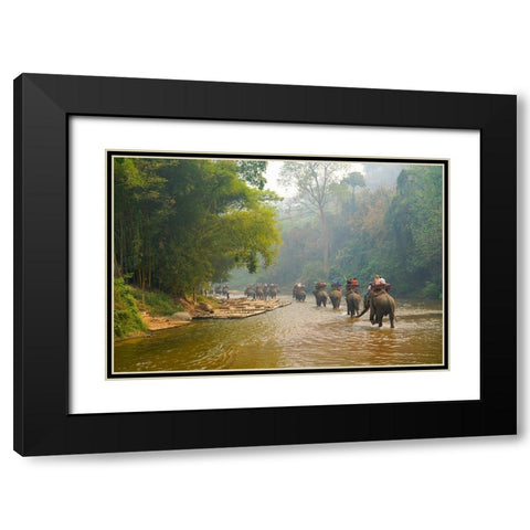 Thailand - 330 Black Modern Wood Framed Art Print with Double Matting by Heine, Ben