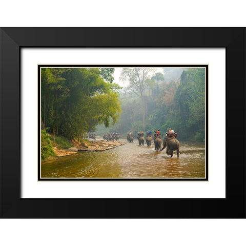 Thailand - 330 Black Modern Wood Framed Art Print with Double Matting by Heine, Ben