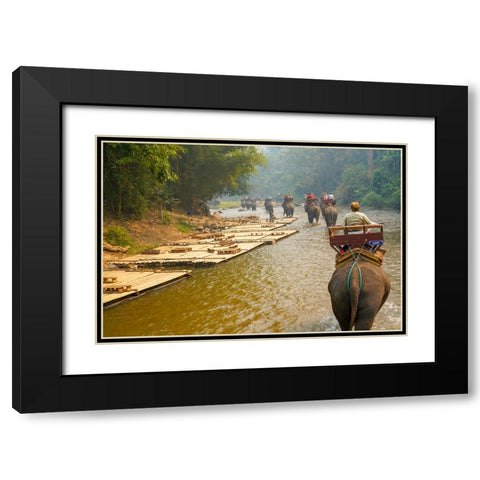 Thailand - 333 Black Modern Wood Framed Art Print with Double Matting by Heine, Ben