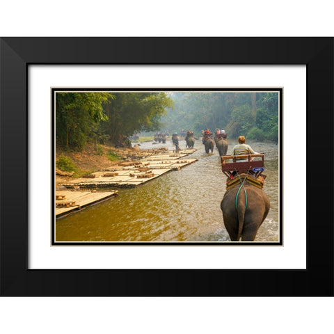 Thailand - 333 Black Modern Wood Framed Art Print with Double Matting by Heine, Ben