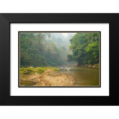 Thailand - 336 Black Modern Wood Framed Art Print with Double Matting by Heine, Ben