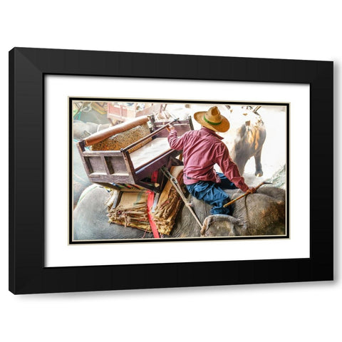 Thailand - 343 Black Modern Wood Framed Art Print with Double Matting by Heine, Ben