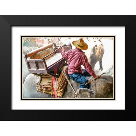Thailand - 343 Black Modern Wood Framed Art Print with Double Matting by Heine, Ben