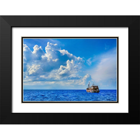 Thailand - 393 Black Modern Wood Framed Art Print with Double Matting by Heine, Ben