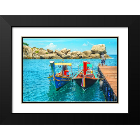 Thailand - 409 Black Modern Wood Framed Art Print with Double Matting by Heine, Ben