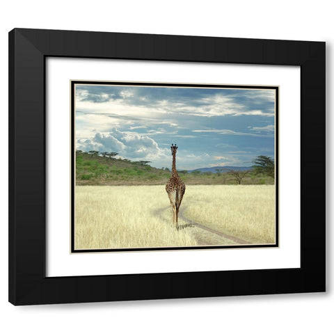 Until I get There Black Modern Wood Framed Art Print with Double Matting by Heine, Ben