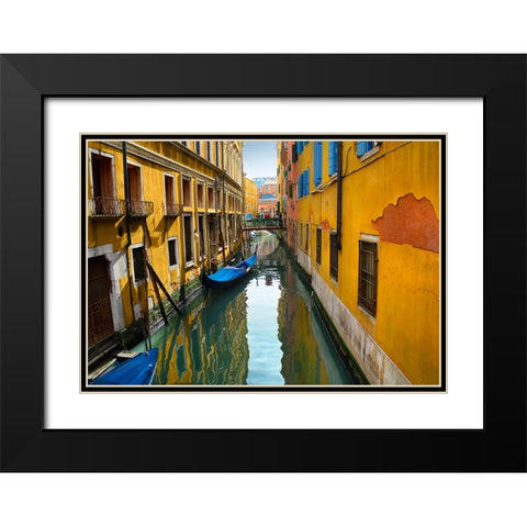 When Water Meets Color Black Modern Wood Framed Art Print with Double Matting by Heine, Ben
