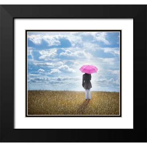 You are Sunshine, You are Rain Black Modern Wood Framed Art Print with Double Matting by Heine, Ben