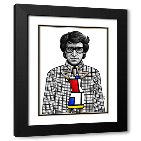 Yves Saint Laurent Black Modern Wood Framed Art Print with Double Matting by Heine, Ben