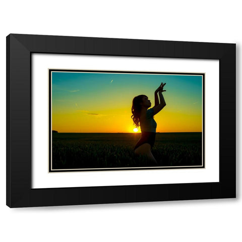 _SAM2650 Black Modern Wood Framed Art Print with Double Matting by Heine, Ben
