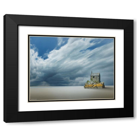 14 Voices of Solitude Black Modern Wood Framed Art Print with Double Matting by Heine, Ben