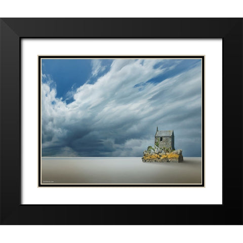 14 Voices of Solitude Black Modern Wood Framed Art Print with Double Matting by Heine, Ben