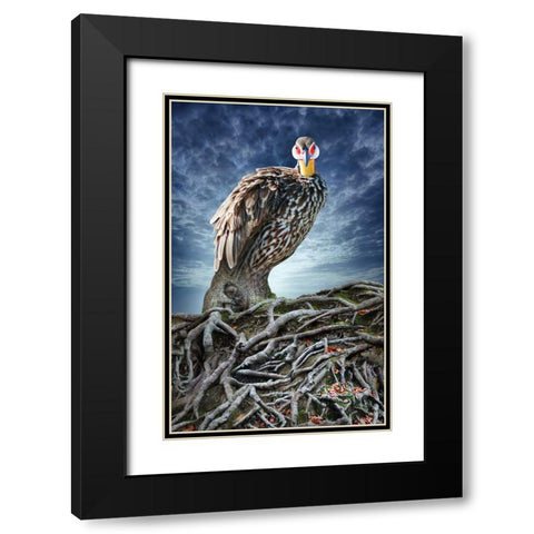Back to My Roots Black Modern Wood Framed Art Print with Double Matting by Heine, Ben