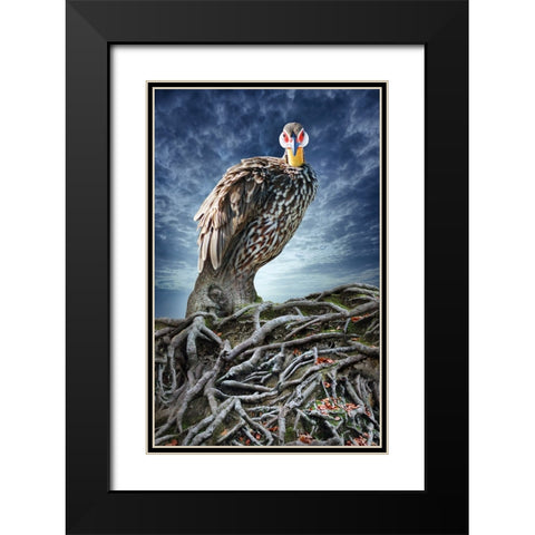 Back to My Roots Black Modern Wood Framed Art Print with Double Matting by Heine, Ben