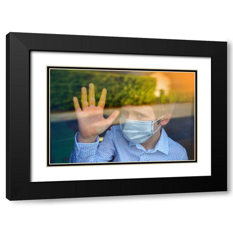 BEN01251 Black Modern Wood Framed Art Print with Double Matting by Heine, Ben
