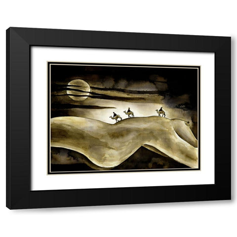 Discovery Black Modern Wood Framed Art Print with Double Matting by Heine, Ben
