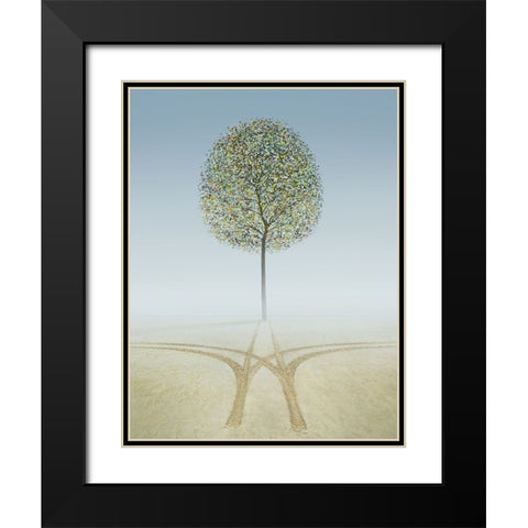 Eden Black Modern Wood Framed Art Print with Double Matting by Heine, Ben