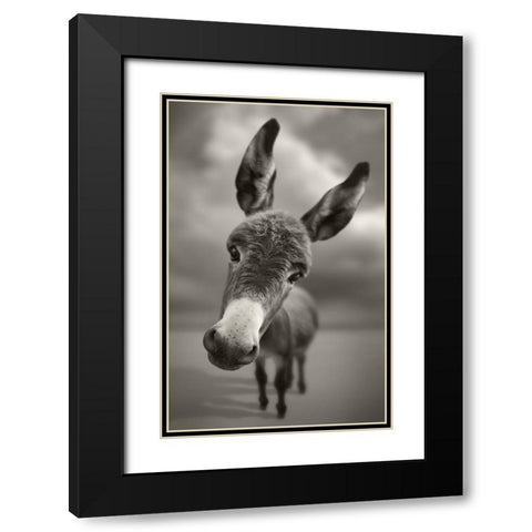 Hey There Black Modern Wood Framed Art Print with Double Matting by Heine, Ben