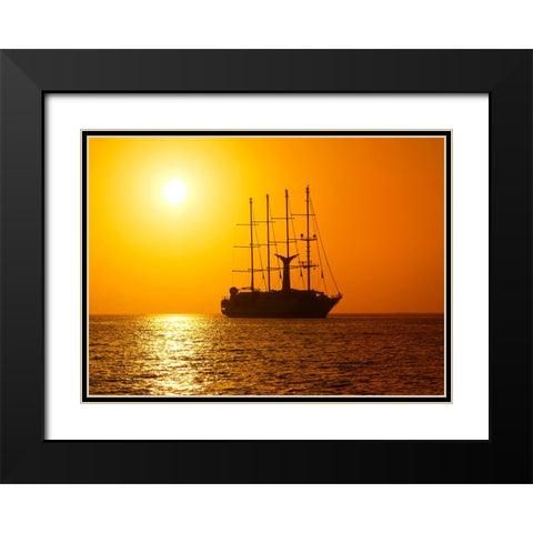 Long Journey Black Modern Wood Framed Art Print with Double Matting by Heine, Ben