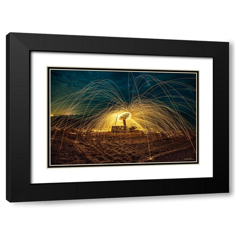 Lord of the Ringo Black Modern Wood Framed Art Print with Double Matting by Heine, Ben