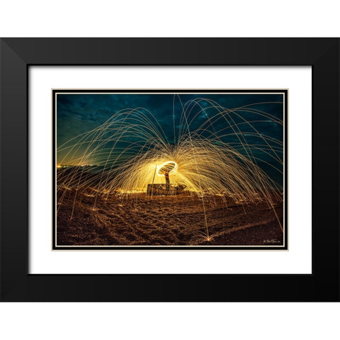 Lord of the Ringo Black Modern Wood Framed Art Print with Double Matting by Heine, Ben