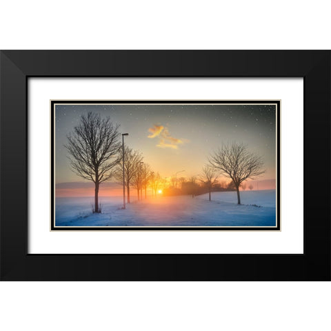 New Year, New Hopes Black Modern Wood Framed Art Print with Double Matting by Heine, Ben