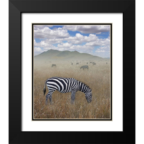 Once Upon a Time in Kenya - 1 Black Modern Wood Framed Art Print with Double Matting by Heine, Ben