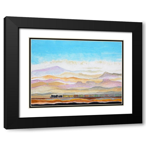 Goinâ€™ West Black Modern Wood Framed Art Print with Double Matting by Bell, Bill