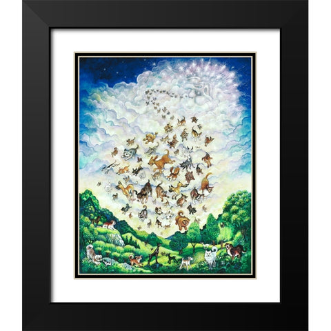 Canine Creation Black Modern Wood Framed Art Print with Double Matting by Bell, Bill