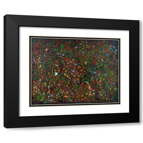 Frequent Flyers Black Modern Wood Framed Art Print with Double Matting by Bell, Bill