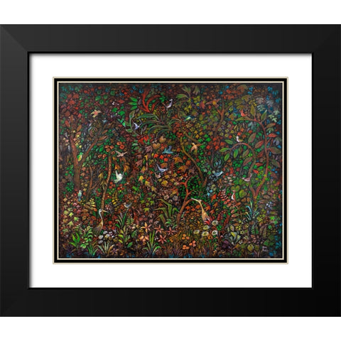 Frequent Flyers Black Modern Wood Framed Art Print with Double Matting by Bell, Bill