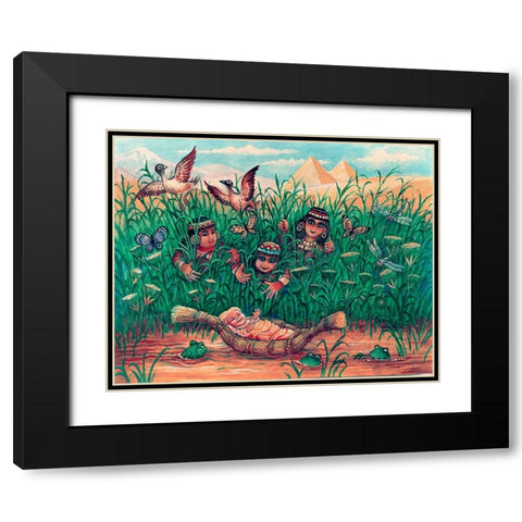 6 Black Modern Wood Framed Art Print with Double Matting by Bell, Bill