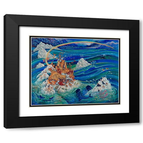 10 Black Modern Wood Framed Art Print with Double Matting by Bell, Bill