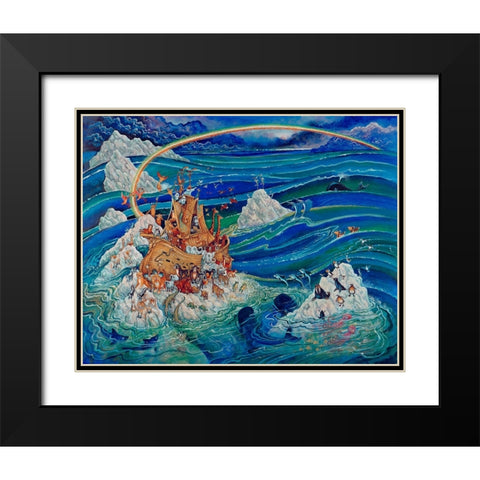 10 Black Modern Wood Framed Art Print with Double Matting by Bell, Bill