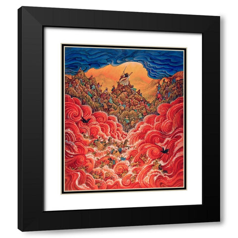 13 Black Modern Wood Framed Art Print with Double Matting by Bell, Bill